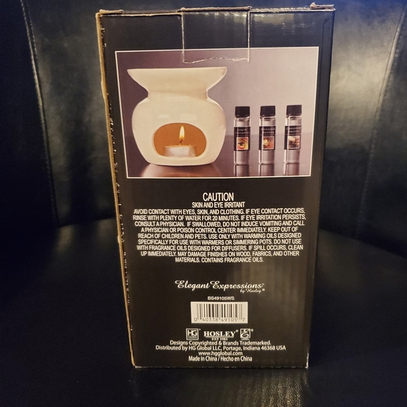 Oil Diffuser and 3-Pc. Oil Gift Set - White - Picture 4 of 6